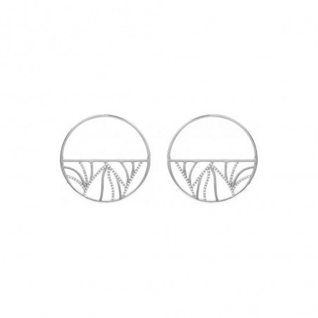 Boucles d'oreilles Les Georgettes Les Précieuses 70326381608000 - Boucles d'oreilles Acier Largeur 40 mm Argent Femme