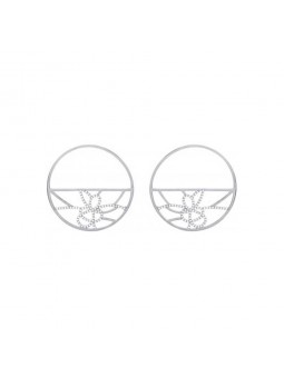 Boucles d'oreilles Les Georgettes Les Précieuses 70326391608000 - Boucles d'oreilles Acier Largeur 40 mm Argent Femme