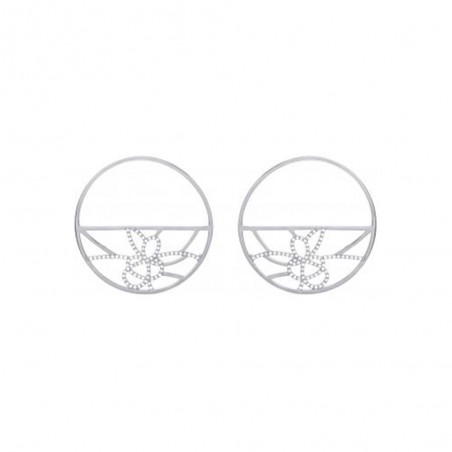 Boucles d'oreilles Les Georgettes Les Précieuses 70326391608000 - Boucles d'oreilles Acier Largeur 40 mm Argent Femme