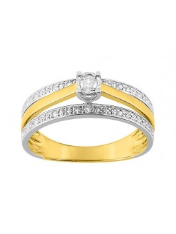 Bague diamant 0,06 et 0,04 ct
