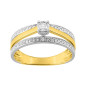 Bague diamant 0,06 et 0,04 ct