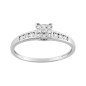 Bague diamant 0,09 or gris