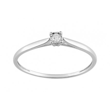 Bague  Diamant 0,03 GRIS OR750