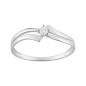 Bague diamant 0,056 gris or750