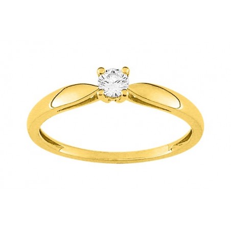 Bague  Diamant 0,13 JAUNE OR750