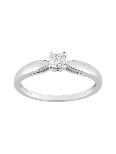 Bague  Diamant 0,16 GRIS OR750