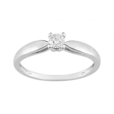 Bague  Diamant 0,16 GRIS OR750