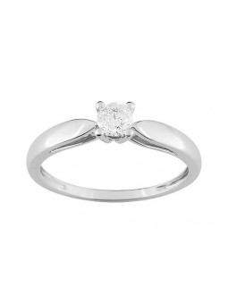Bague diamant 0,25 gris or750