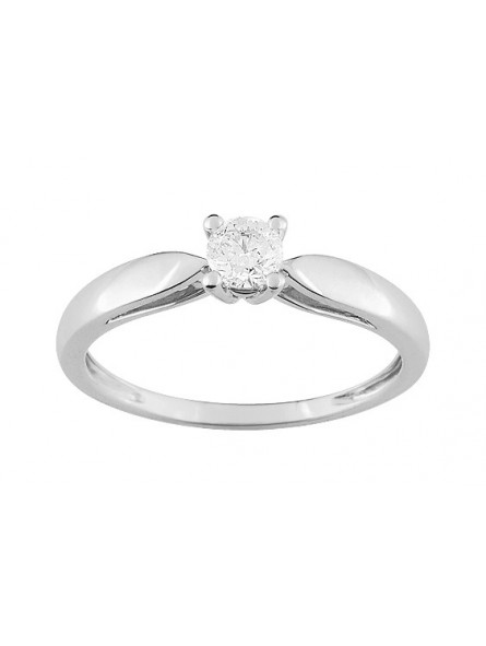 Bague diamant 0,25 gris or750