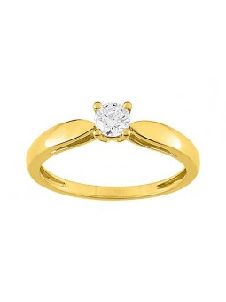Bague or  jaune or750 0,25ct HSI