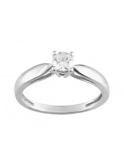 Bague diamant 0,30 gris or750