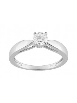 Bague diamant 0.40 gris or750