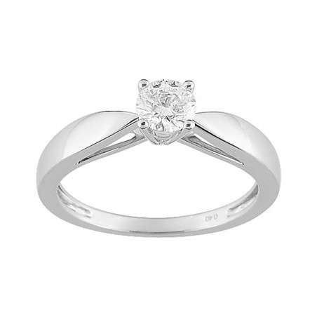 Bague diamant 0.40 gris or750