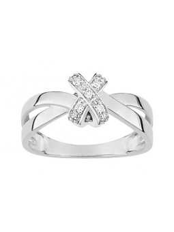 Bague diamant 0.05 gris or750