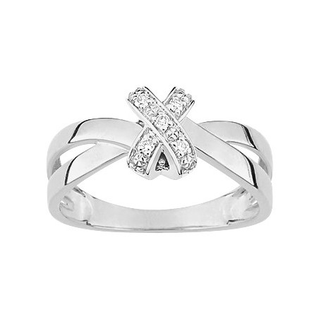 Bague diamant 0.05 gris or750
