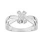 Bague diamant 0.05 gris or750