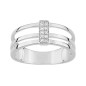 Bague diamant 0.06 gris or750