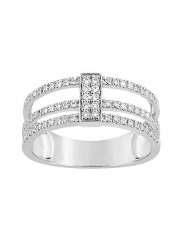 Bague diamant 0.36 gris or750