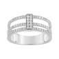 Bague diamant 0.36 gris or750
