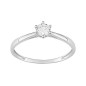 Bague  Oxyde de zirconium - or 750