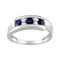 Bague Saphir 0,73 ct diamant 0,07 ct or 750