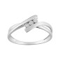Bague  trilogy diamants 0,01 ct