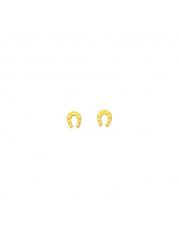 Boucles d'oreilles  OR JAUNE 750 FER A CHEVAL