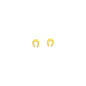 Boucles d'oreilles  OR JAUNE 750 FER A CHEVAL