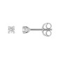 Boucles d'oreilles CLOUS Diamant 0.15 GRIS OR750