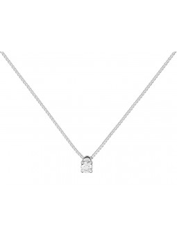 Collier 1 diamant  0,10 ct - or 750