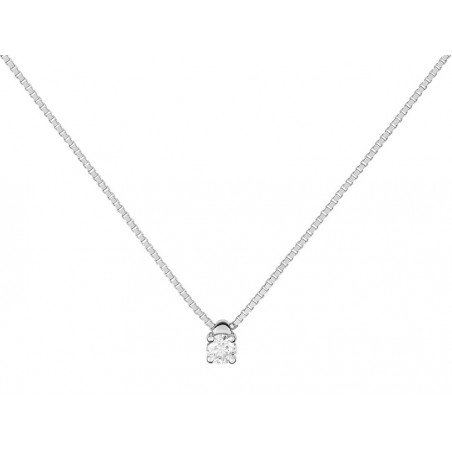Collier 1 diamant  0,10 ct - or 750
