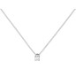 Collier 1 diamant  0,10 ct - or 750