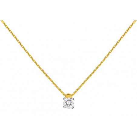 Collier diamant or 750/000