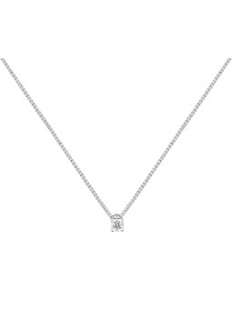 Collier  Diamant 0,04 GRIS OR750