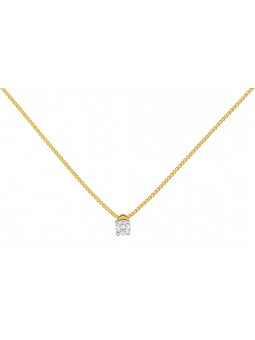 Collier  Diamant 0,10 BICOLOR OR750
