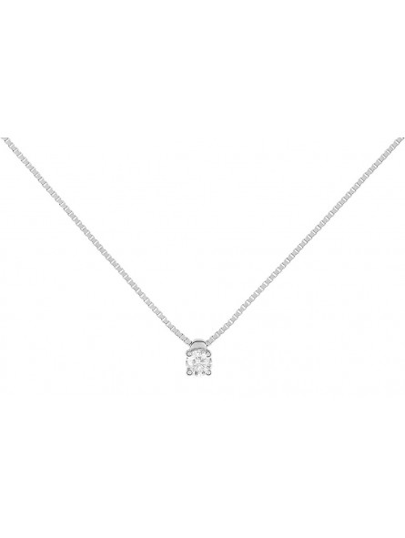 Collier  Diamant 0,15 GRIS OR750
