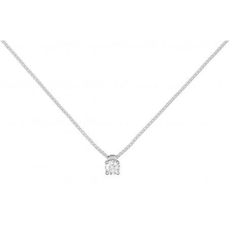 Collier  Diamant 0,15 GRIS OR750