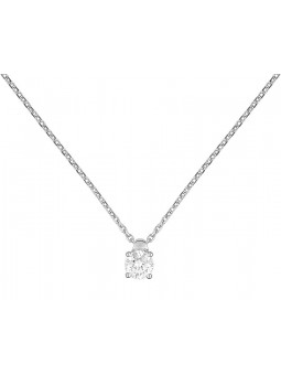 Collier diamant SOLO 0,30 gris or 750