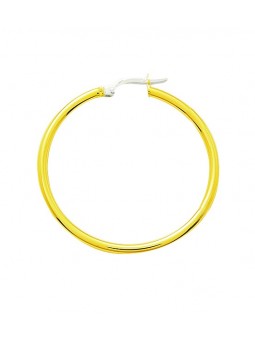 créoles lisses or jaune