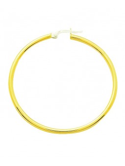 créoles lisses or jaune