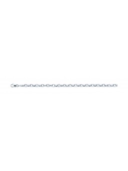 Maille jaseron ovale or blanc