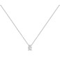 Collier OR GRIS SOLITAIRE 0.072 ct - Or 750