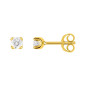 Boucles d'oreilles or jaune 750/000 - diamant 0.15 ct