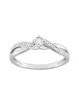 Solitaire Fantaisie diamant 0.08 ct
