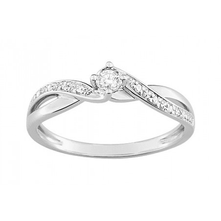 Solitaire Fantaisie diamant 0.08 ct