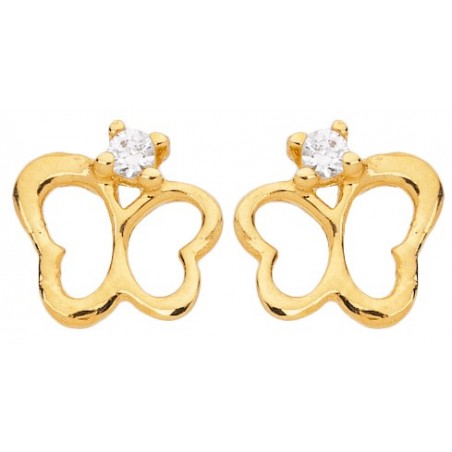 Boucles d'oreilles Boucles d'oreilles puces papillon Oxydes