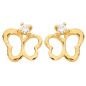 Boucles d'oreilles Boucles d'oreilles puces papillon Oxydes
