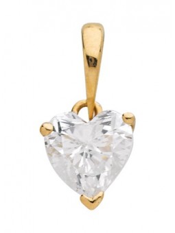 Pendentif Oxyde Coeur or jaune