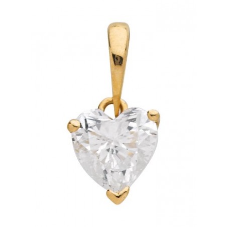Pendentif Oxyde Coeur or jaune