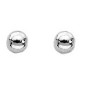 Boucles d'oreilles Boule 3 mm or blanc